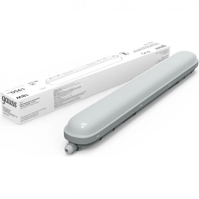 Светильник линейный GAUSS СПП-176 EVO 18W 1950lm 4000K 200-240V IP65 LED 1/12 864424218 Светильник линейный GAUSS СПП-176 EVO 18W 1950lm 4000K 200-240V IP65 LED 1/12 864424218