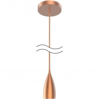 Светильник подвесной GAUSS DECOR PL033 медный E27, 1 м, 1/40