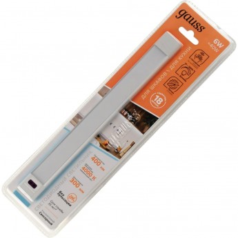 Светильник сенсорный GAUSS модель D 400lm 170-260V 300mm IR 1/10/40 Светильник сенсорный GAUSS модель D 400lm 170-260V 300mm IR 1/10/40